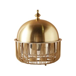 Chauffe-plat rond en acier inoxydable au design unique avec corde tressée, équipement de traiteur pour buffet, bon prix - Product Image 6