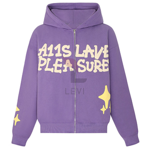 Logo haute qualité bouffée imprimé basicscoton mélangé sweat à capuche respirant pour hommes doux hiver mode à manches longues vêtements confortables - Product Image 5