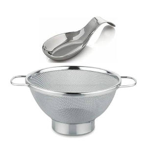 Top Quality Fashionable Stainless Steel Cooking and Frying Mesh Skimmer Strainer Noodle Pasta Basket Colander - Product Image 6