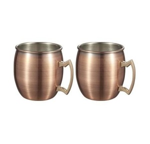 Mug à bière en cuivre artisanal de luxe, grand format, finition unique, vente en gros, fabricant et exportateur - Product Image 2