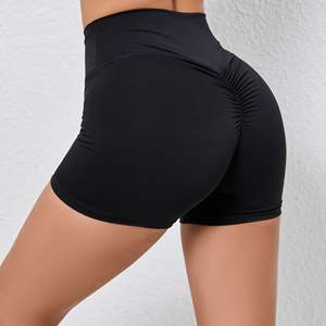 Short d'entraînement pour femme sans couture avec rides Short de yoga taille haute Push up Butt Gym Sexy High Elastic Training shorts pour femme - Product Image 6