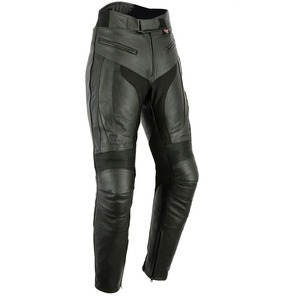 Pantalones de moto de cuero informales para hombre, protectores CE, ligeros, cintura media, cierre de cordón, teñido liso, servicio OEM disponible - Product Image 6