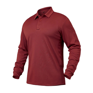 New Fashion for POLO Shirt with Collar Breathable Long Sleeve <b>T</b>-Shirt Wholesale Custom Long Sleeve Men's Polo Shirts - Product Image 4