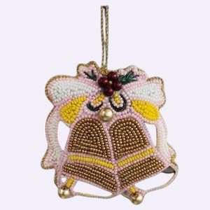 Ornement suspendu en zari mignon en forme d'ours en peluche pour la décoration d'anniversaire et d'événements, fil de soie zari suspendu, ornement suspendu décoratif en zari - Product Image 1