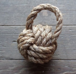 Butée de porte-Protection contre les chocs-Butée d'animal de porte-Corde de jute - Product Image 2