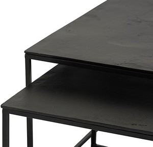 Lujo moderno nórdico Simple Metal moderno centro mesa de té mesa de centro cuadrada mesa de anidación para sala de estar muebles para el hogar - Product Image 4