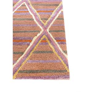 Alfombra Geométrica Acar de Lana y Viscosa Hecha a Mano en Rojo y Naranja para Decoración de Sala de Estar y Dormitorio -Taq-7203(Md) - Product Image 4