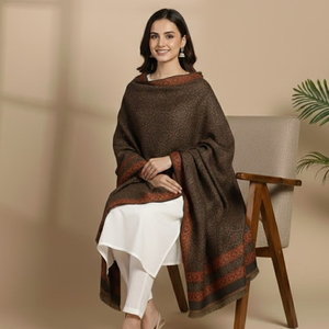 Elegante Chal de Lana Kullu para Mujer, Tejido a Mano con Patrones Clásicos, Suave y Cálido, Transpirable para Todas las Estaciones, Comodidad a Precio de Mercado - Product Image 5