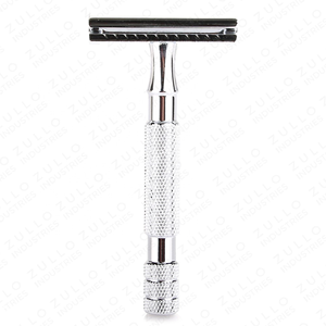 Custom OEM Stainless Steel Safety Razor Double Edge Professional Grooming Razor for <b>Men</b> New Wholesale - Product Image 2
