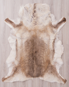 Thảm lông tuần lộc Scandinavia độc quyền khổng lồ, lông tự nhiên, da tuần lộc, chất lượng cao cấp 100% da thật, phong cách Hygge - Product Image 3