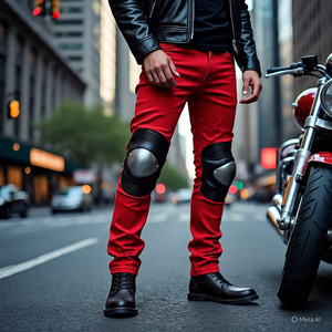 กางเกงมอเตอร์ไซค์แบบยูนิเซ็กซ์ใหม่ กางเกงมอเตอร์ครอสสำหรับนักขี่ ป้องกันการกระแทก ผ้าเดนิม แห้งเร็ว ระบายอากาศได้ดี ปรับแต่งได้ - Product Image 4