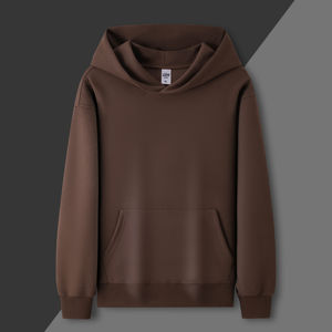 Hiver Saison Personnalisé Solide Couleur Hoodies Street Wear Tricoté Casual Outfit Polaire Hommes Hoodies - Product Image 4