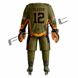 Digital OEM personalizado sublimación camisetas de hockey sobre hielo tela de algodón duradero deportes uniformes Teamwear suministro al por mayor - Product Image 3