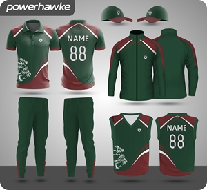 Prohawke Sportswear Cricket Ropa Atractivo Conjunto completo Jersey y pantalones con nombre de equipo y logotipo - Product Image 2
