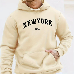 Blue Eagle Sports Mens Winter Hoodies Sudaderas Custom 100% Poliéster Oversized Loose Fit Acid Wash Impresión digital - Product Image 1