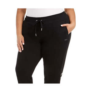 Pantaloni Jogger in Pile Calvin Klein Performance da Donna Taglie Forti, Neri, Vita Media 3X - Product Image 2