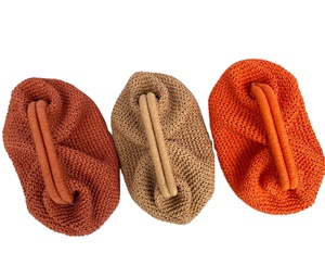 โครเชต์ Raffia ฟางทอขนาดเล็กกระเป๋าชายหาดกระเป๋าคลัทช์ถุงผ้าทอมือถุงฟาง - Product Image 1