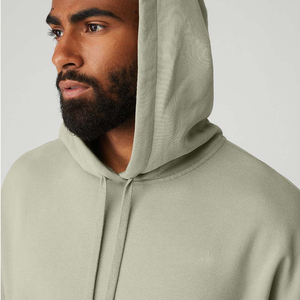 เสื้อฮู้ดของผู้ชายผ้าฝ้าย100% แบบสวมหัวมีฮู้ดกำหนดโลโก้420Gsm ระบายอากาศได้ - Product Image 4