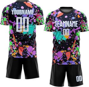 Personalised Green Striped Football Kit Soccer Jerseys with Name <b>Printing</b> Polyester <b>Material</b> for Clubs Teams Printed Top Style - Product Image 1