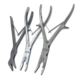 Rongeur orthopédique à double action, droit et courbé, en acier inoxydable chirurgical, instrument chirurgical de précision mondiale WPS-DA-12 - Product Image 2