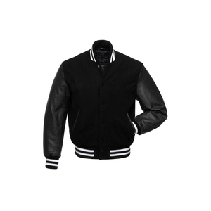 Bulk Plain Wool Baseball Jacket for Men Custom Embroidered Letter Private Label Wholesale CollegeBaseballjacket for men - Product Image 4