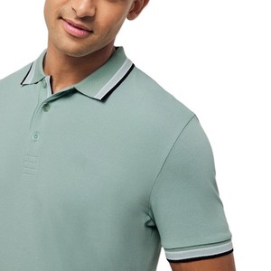 Venta al por mayor verano nuevo estilo hombres para Polos 100% algodón transpirable Casual manga corta Fitness Wear con tela suave - Product Image 6