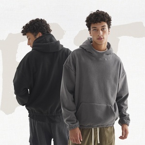 OEM Premium Heavy Fleece Sweats à capuche pour hommes 320g Casquette trois pièces populaire Logo personnalisé Pull à capuche Sweat-shirt Fourniture - Product Image 3