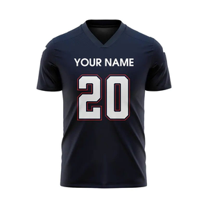 Camiseta de fútbol americano personalizada transpirable de talla grande verano blanco dorado granate equipo uniforme personalizado nombre Número ropa deportiva - Product Image 2