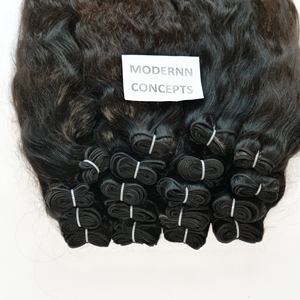 Haute qualité 100% extensions de cheveux indiens vierges naturels lâches faisceaux ondulés profonds alignement des cuticules prix brut non transformé - Product Image 3