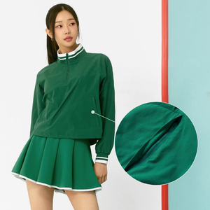 Vêtements de sport de tennis zippés coupe-vent pour femmes veste et robe de fitness respirantes ensemble deux pièces vêtements de sport de tennis pour femmes - Product Image 2