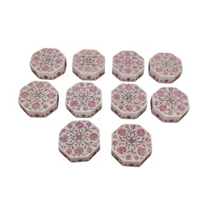 กล่องเครื่องประดับงานศิลปะจากเปลือกหอยมุกสีชมพู ดีไซน์หรูหรา - Product Image 1