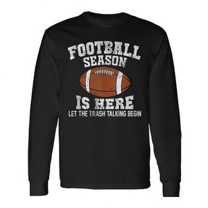 Ya ha llegado la temporada de fútbol, ¡que comience la charla! Camiseta sin mangas y camiseta de manga larga - Product Image 2