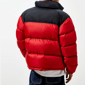 Chaqueta universitaria de invierno acolchada de lona ligera de alta calidad para hombre, cuello con capucha relleno para actividades al aire libre High Street - Product Image 2