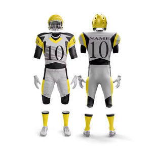 Uniformes de football américain 2025 Tissu respirant durable Expédition rapide Plus la taille pour les jeunes Ensemble d'uniformes de maillot de football américain - Product Image 1