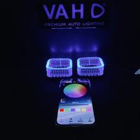 Coque universelle en acrylique RGB pour Angel Eye, clignotant dynamique, anneau lumineux projecteur haute intensité, réglage intelligent via application