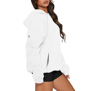 2025 fabricantes de ropa al por mayor logotipo personalizado estampado de alta calidad Anti Shrink Casual deportes recortados mujeres sudaderas con capucha - Product Image 3