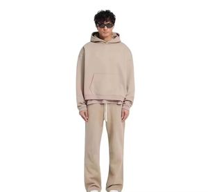 Conjunto Deportivo Personalizado de Alta Calidad en Algodón Estampado para Hombre, Sudadera con Capucha Extra Grande y Pantalones Deportivos - Product Image 6