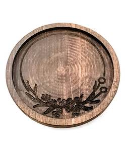 ถาดเสิร์ฟทรงกลมสีธรรมชาติทำจากไม้เครื่องครัวใช้รับประทานอาหารเย็นสินค้าขายดีมาใหม่ - Product Image 5