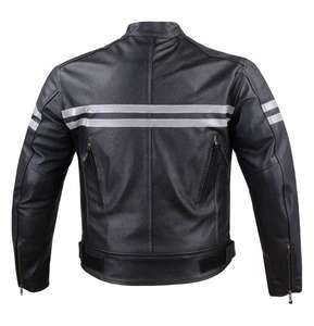 Chaqueta de cuero de alta calidad para hombre y mujer, chaqueta marrón de cuero genuino de todos los tamaños con logotipo personalizado y etiqueta - Product Image 4