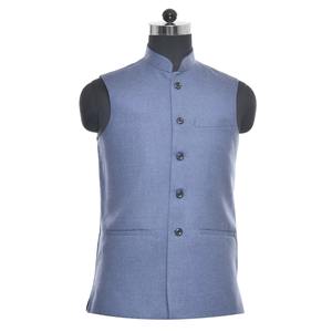 Chaleco Azul Cielo Oscuro Más Vendido para Uso Corporativo, Trajes de Novio, Eventos y Uso Diario en la Oficina, Disponible al Mejor Precio - Product Image 3