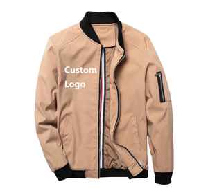 Veste de baseball en laine unisexe avec impression de logo personnalisé Vedo, col montant, manteau bomber d'hiver, style universitaire, coupe-vent, écologique - Product Image 5