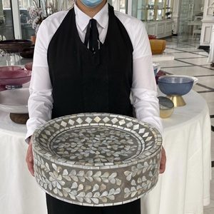 Ramadan Vente Chaude Nouveau Design Nacre Incrustation Plateau De Service Du Viet Nam - Product Image 1