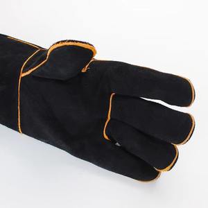 Gants de travail de soudeur Soudage Protection de la sécurité professionnelle Gant en cuir Résistant à l'usure Isolation thermique - Product Image 4