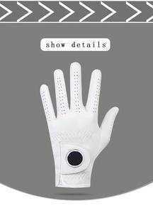 Gant de golf durable Gant de golf personnalisé pour hommes main gauche Respirant Vert Performance Mesh Gants de golf antidérapants en microfibre - Product Image 2