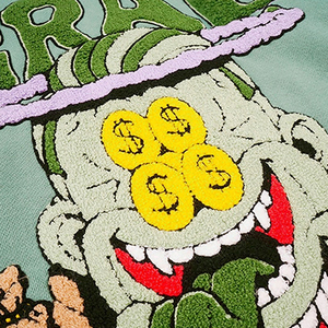 Sudaderas con capucha de lana de algodón con logotipo personalizado, jersey con capucha bordado de chenilla de invierno transpirable de secado rápido, Invierno bien diseñado - Product Image 3