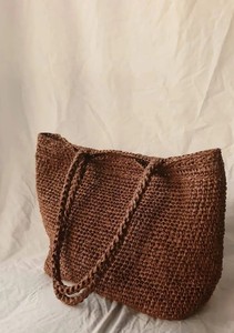 Sac en raphia Astrid fait à la main, Sac fait à la main, Sac au crochet, Sac en paille, Sac fourre-tout en raphia, Sac panier, Sac fourre-tout - Product Image 3