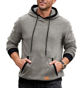 Jersey de manga larga para hombre, sudaderas con capucha, camisetas de gimnasio con capucha de Color sólido, Camiseta deportiva activa de secado rápido para correr - Product Image 1