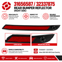 Plaque réflectrice de pare-chocs arrière droit 31656587 32337875 pour Volvo S60 V60 V60 Cross Country Pièces de carrosserie automobile
