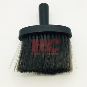 New Barber Hair Cutting Brush Black Neck <b>Duster</b> Shaving Wood Handle <b>Cleaning</b> Face Brush for Barber and Home Use - Product Image 5