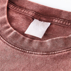 T-shirt numérique imprimé délavé à l'acide pour hommes en détresse Streetwear T-shirt vintage graphique personnalisé noir pour hommes - Product Image 5